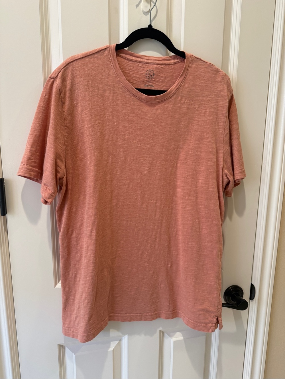 Treasure & Bond Men's Dusty Coral Crew Neck Tee